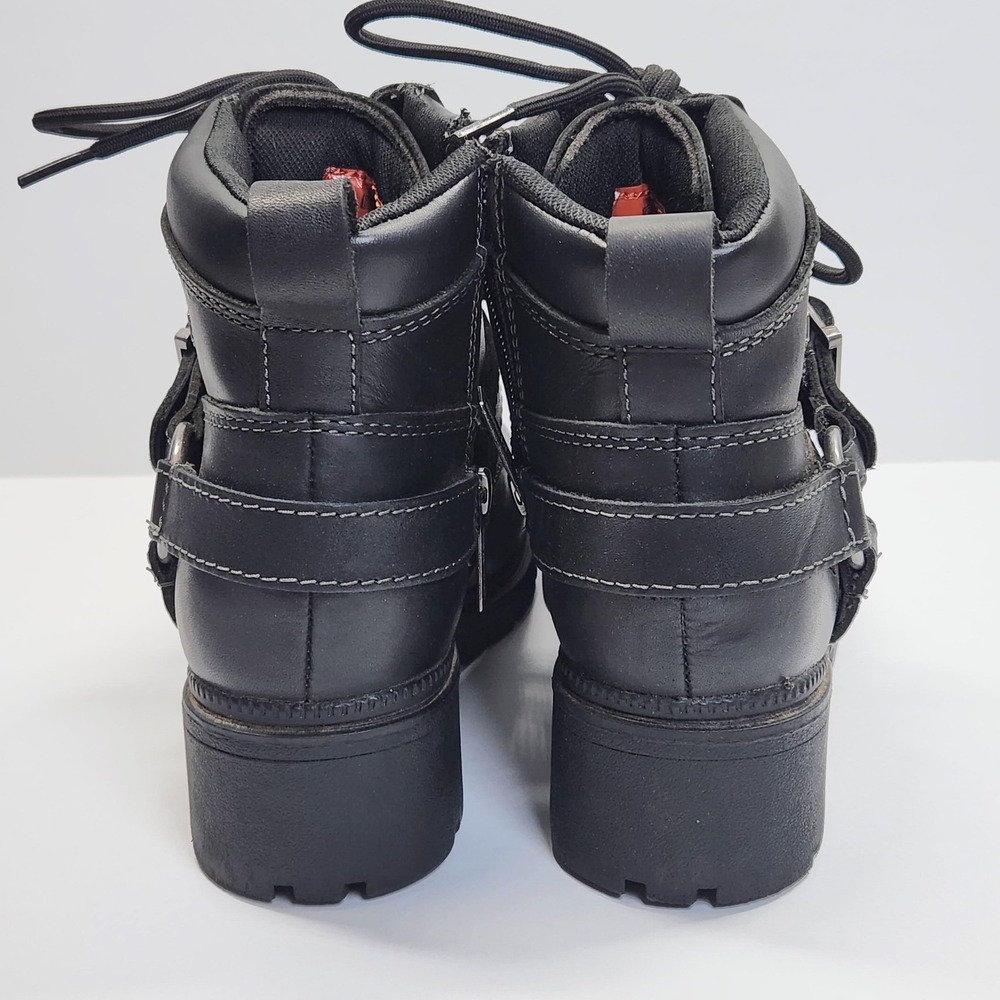 Harley-Davidson Boots Womens Size 6.5 Black Leather Biker Motorcycle D84424 - Picture 9 of 14